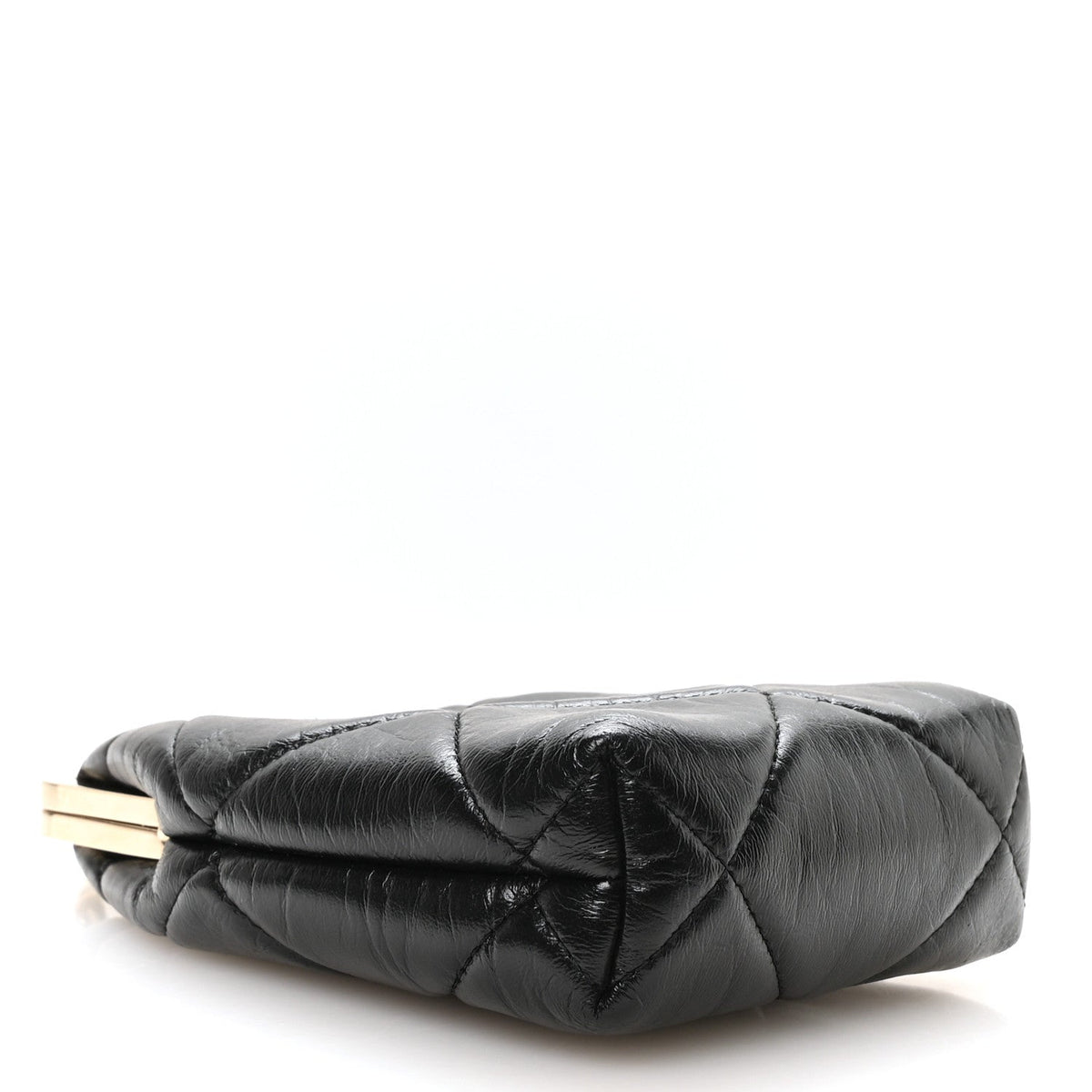 Quilted Lambskin Clutch Bag - Black
