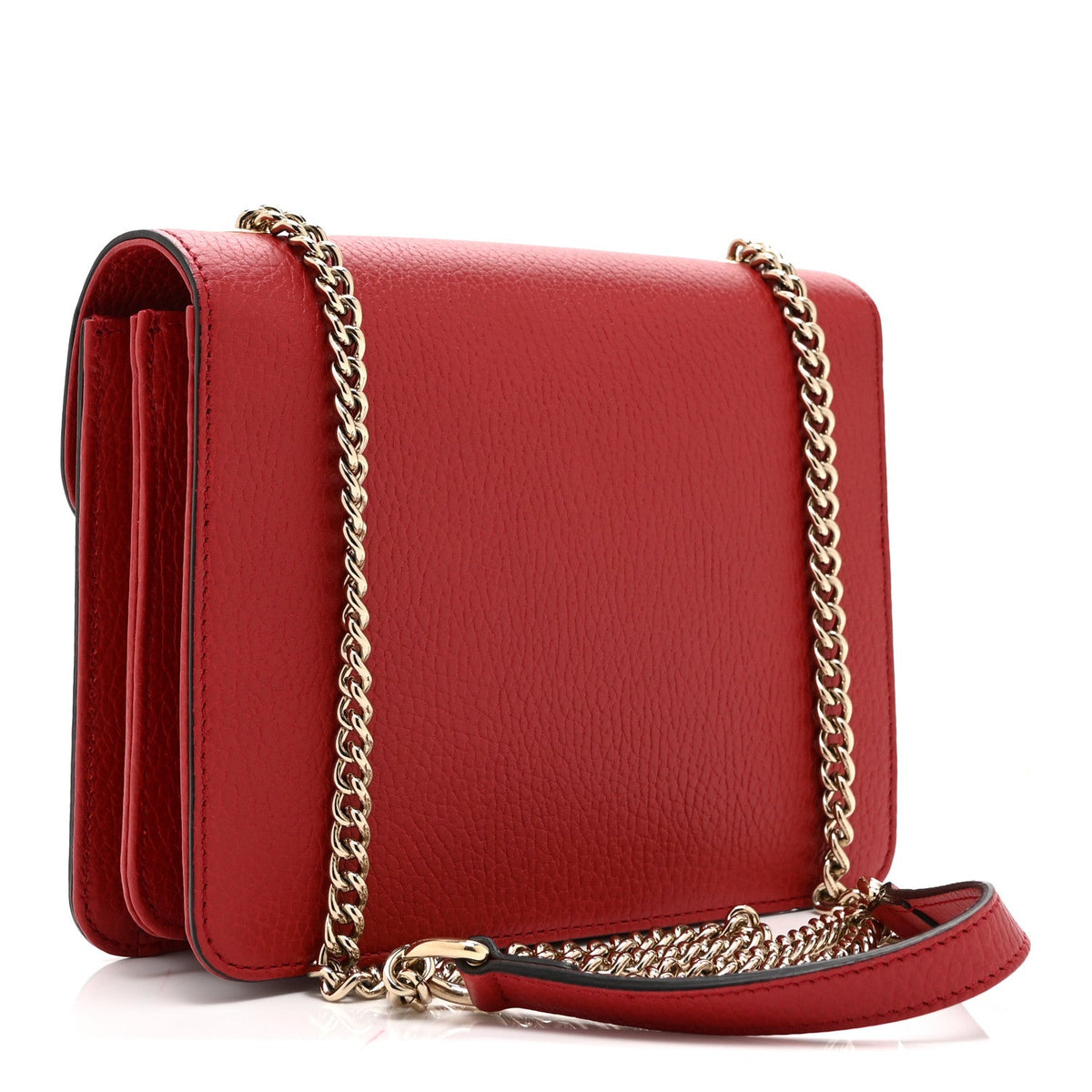 Small Calfskin Shoulder Bag - Red