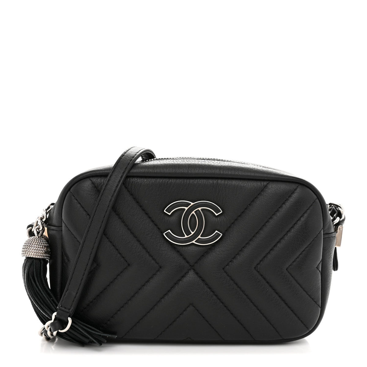 Quilted Calfskin Handbag - Black