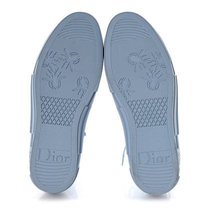 Dior Technical Canvas Men's B23 High Top Sneakers 43 Blue Beige