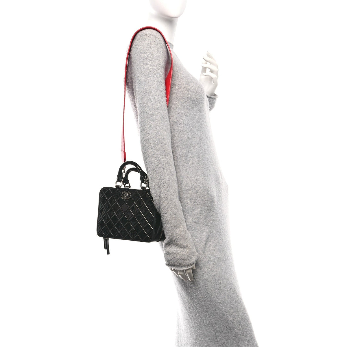 Quilted Handbag - Black