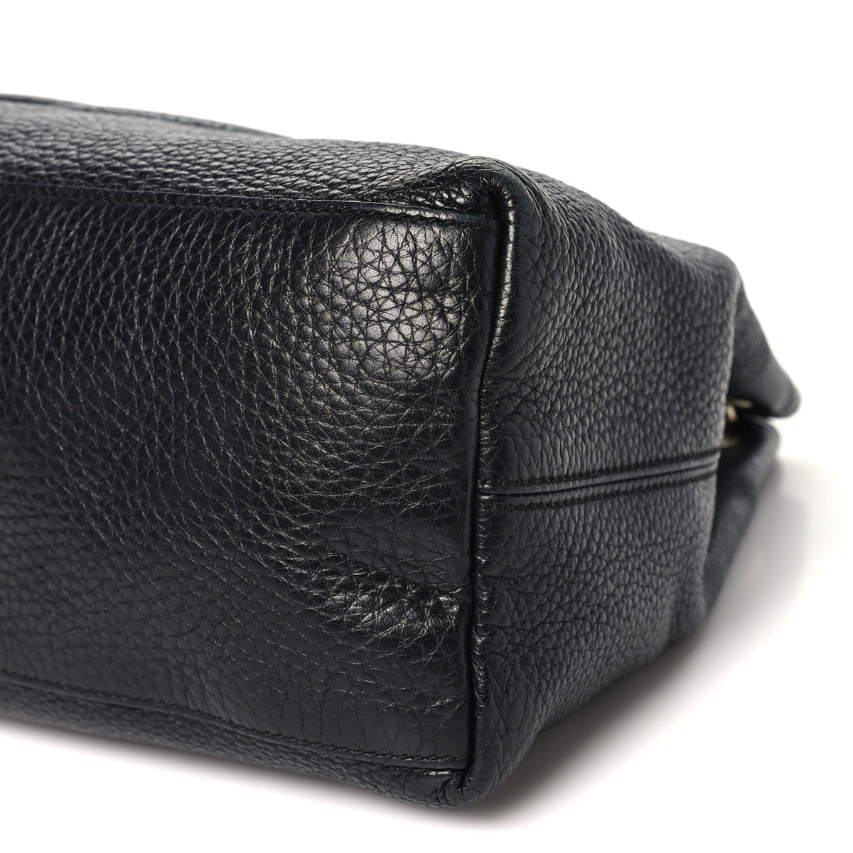 Medium Calfskin Shoulder Bag - Black
