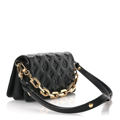 Lambskin Crossbody Bag - Black