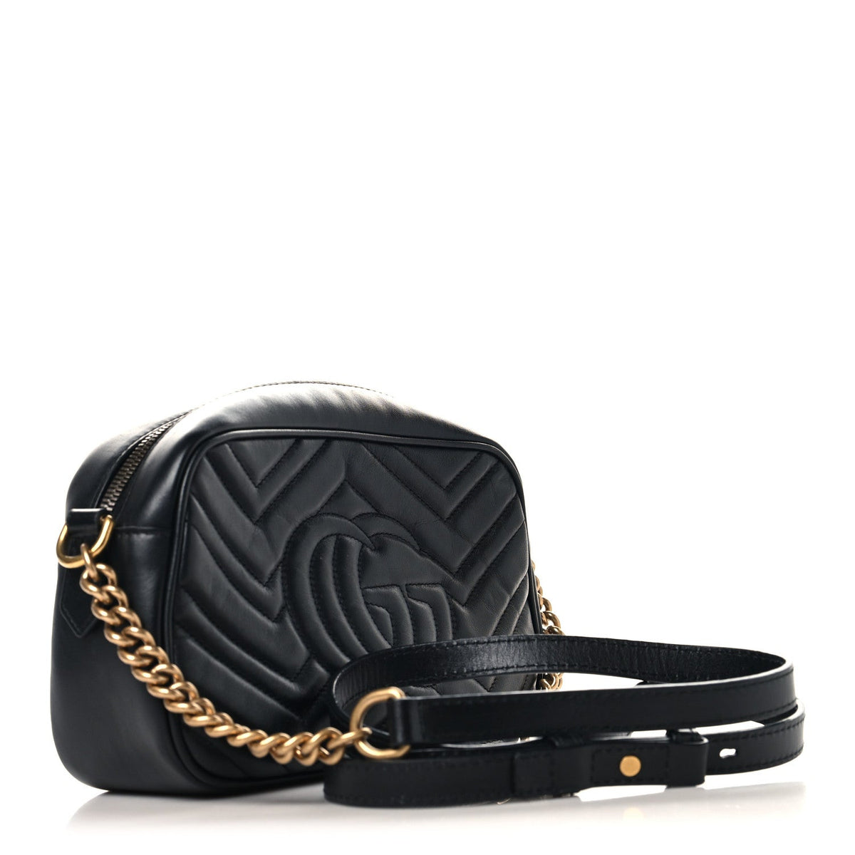 Small Calfskin Shoulder Bag - Black