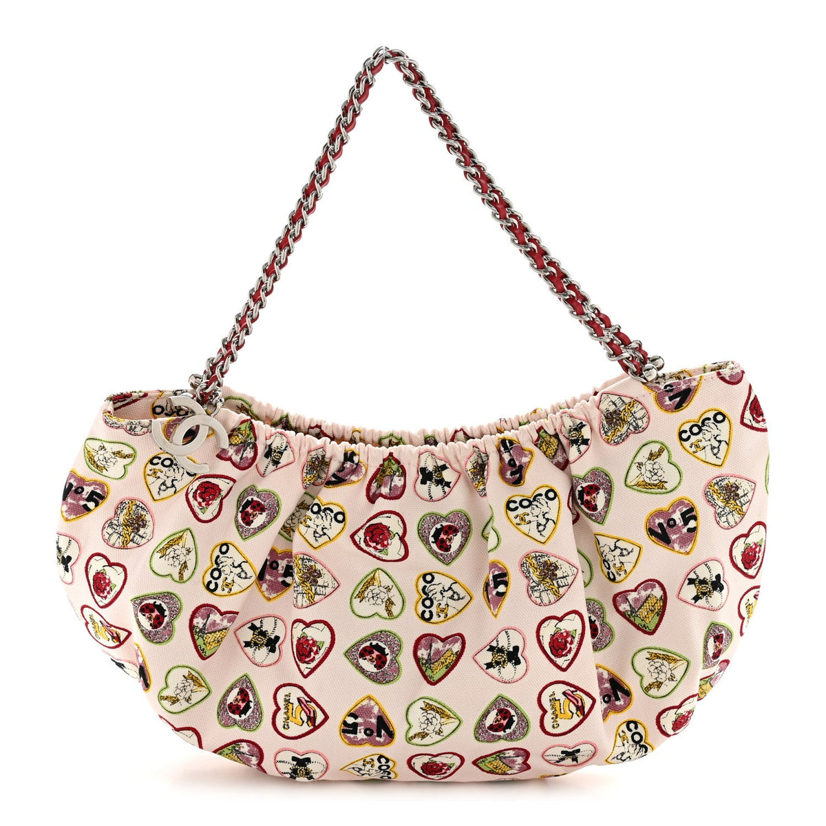 Canvas Shoulder Bag - Pink