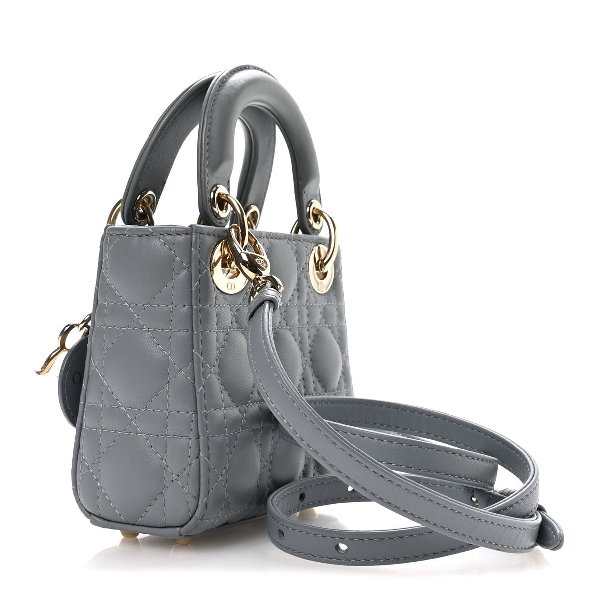Lambskin Handbag - Blue