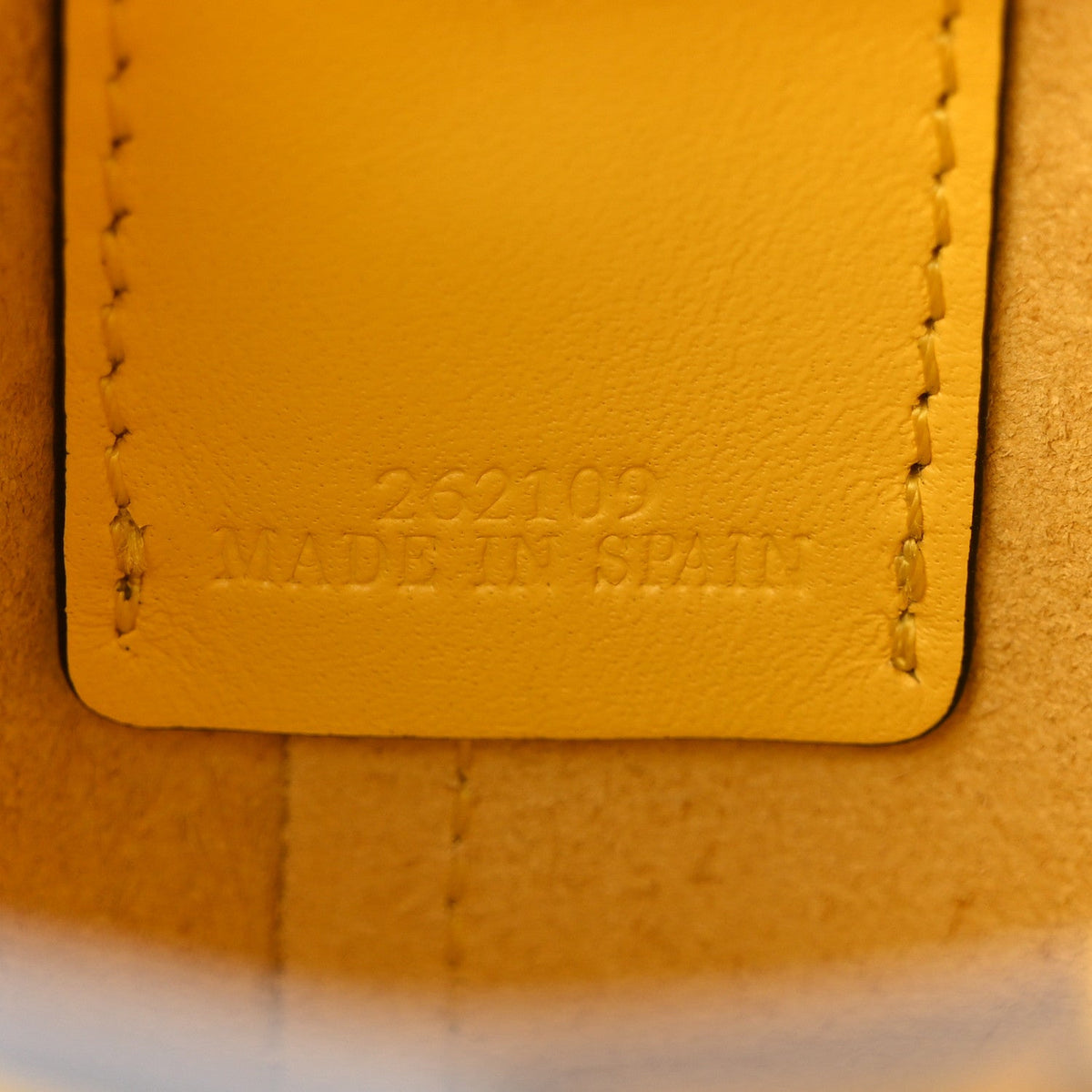 Mini Calfskin Bucket Bag - Yellow