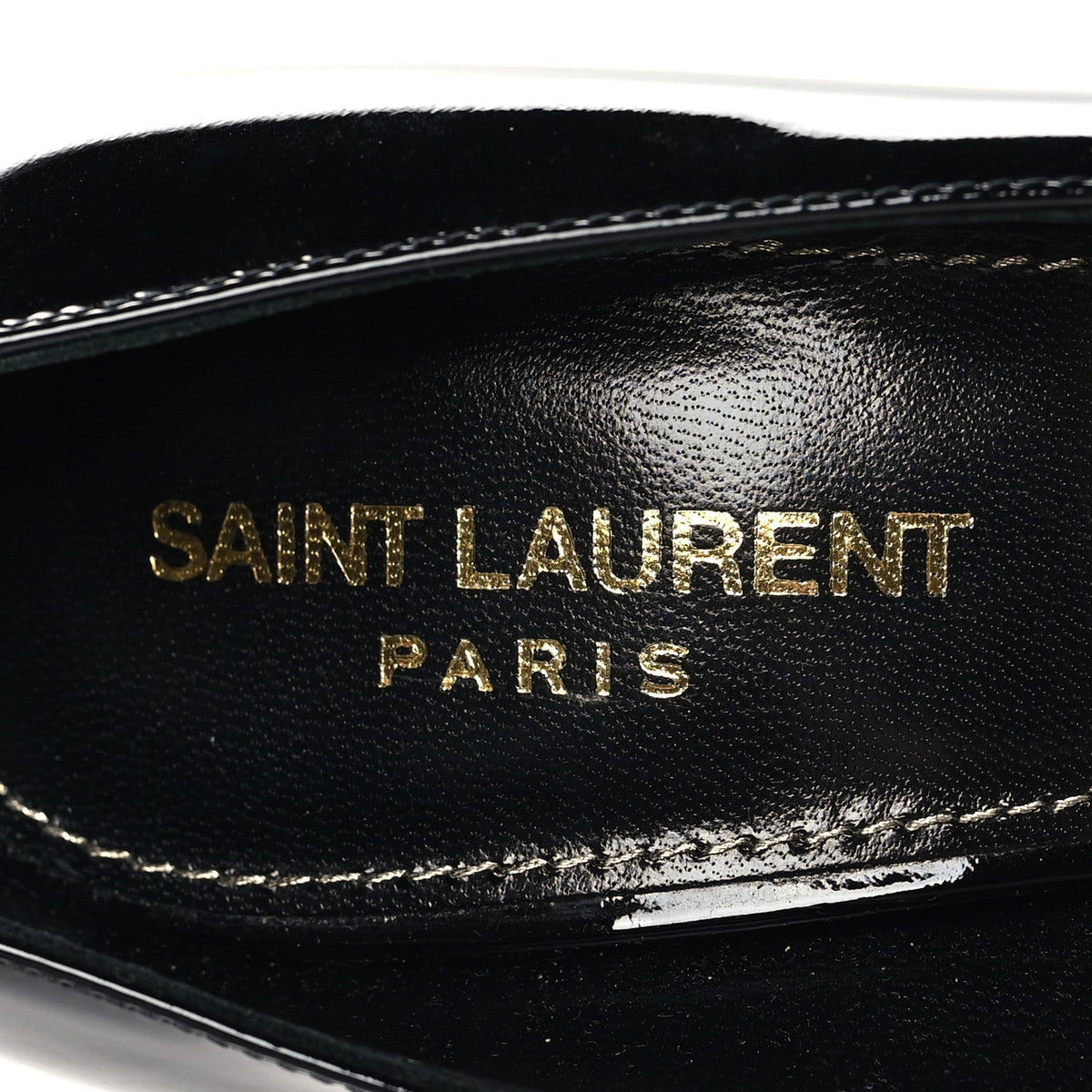 Saint Laurent Patent Women's Opyum 110 Pumps 37 Black