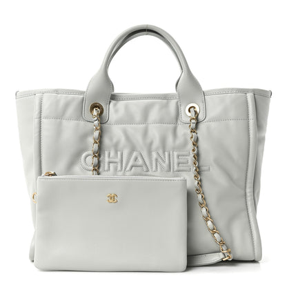 Small Calfskin Tote Bag - Grey
