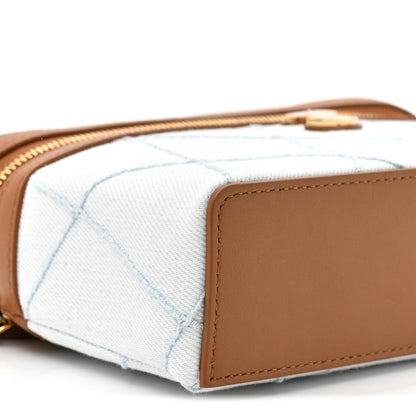 Quilted Calfskin Handbag - Blue