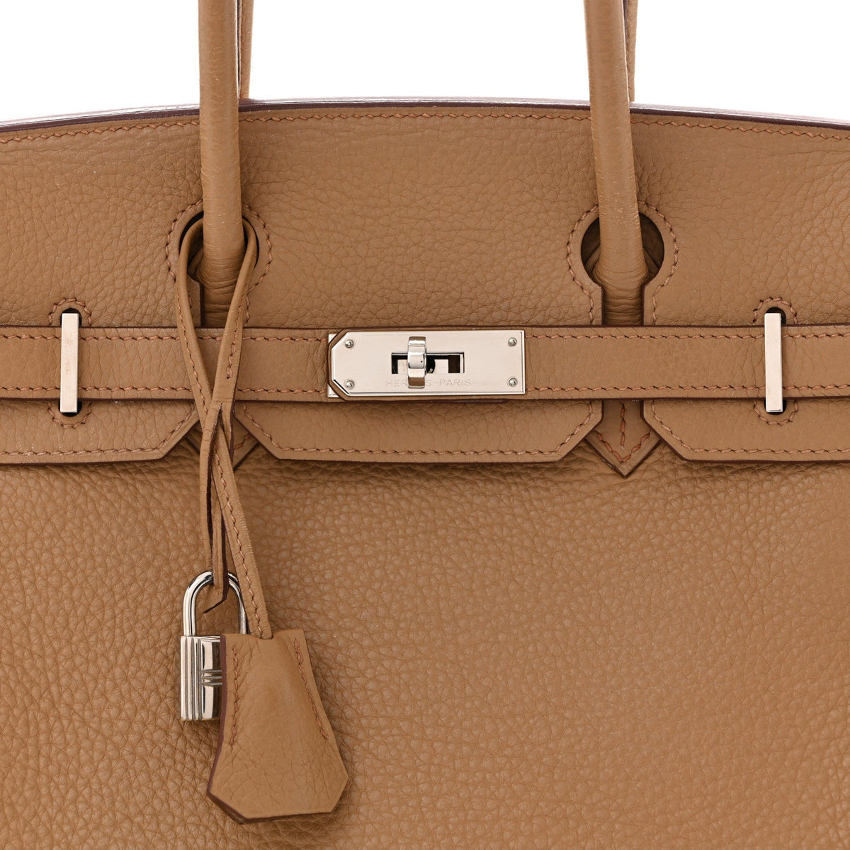Taurillon Clemence Birkin 30 Biscuit Handbag