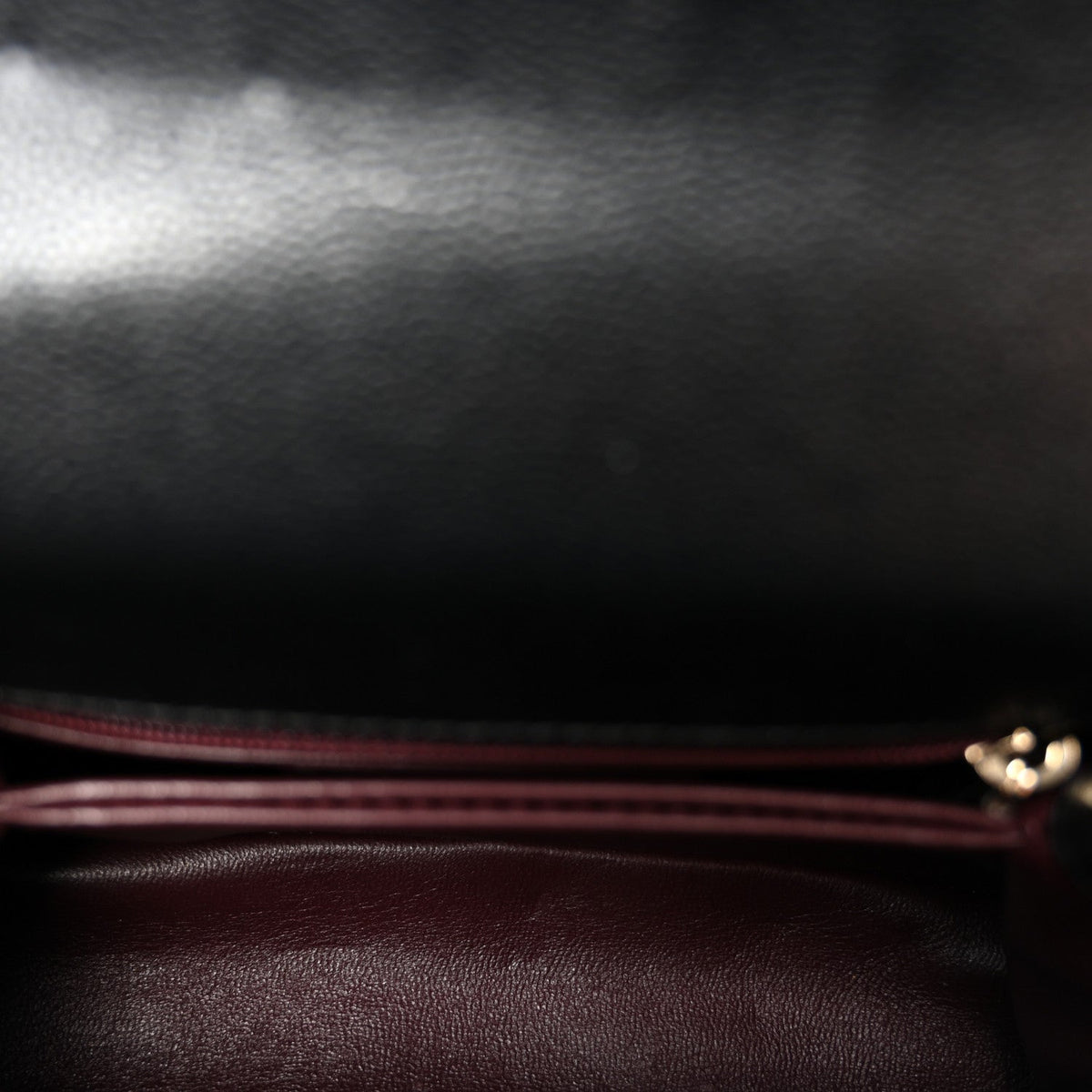 Mini Quilted Caviar Flap Shoulder Bag - Black
