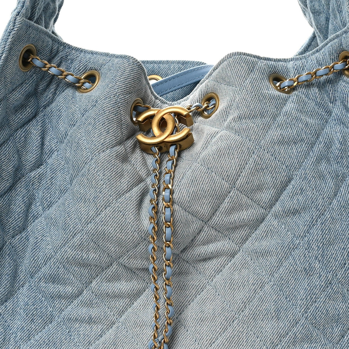 Medium Quilted Handbag - Blue
