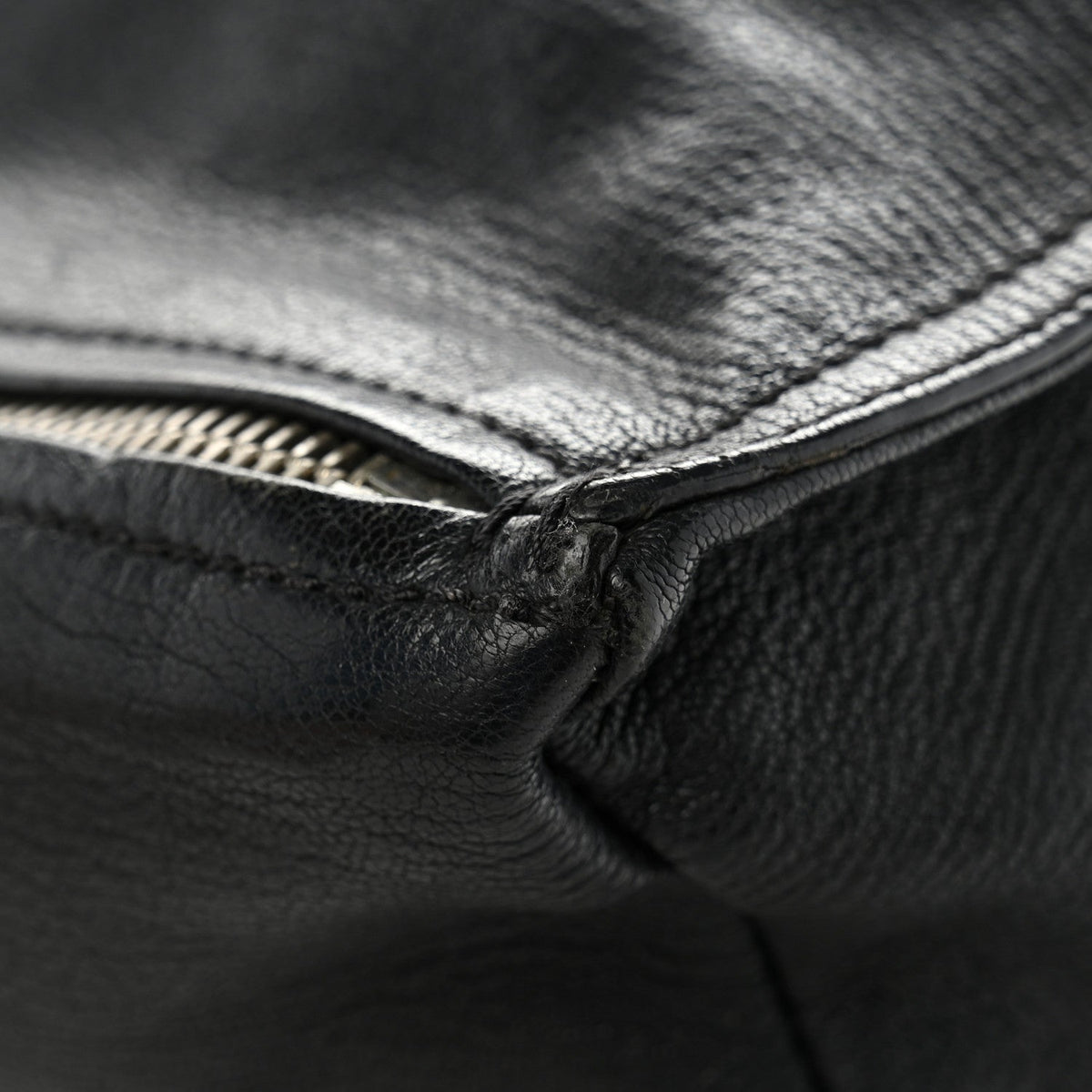 Small Goatskin Handbag - Black