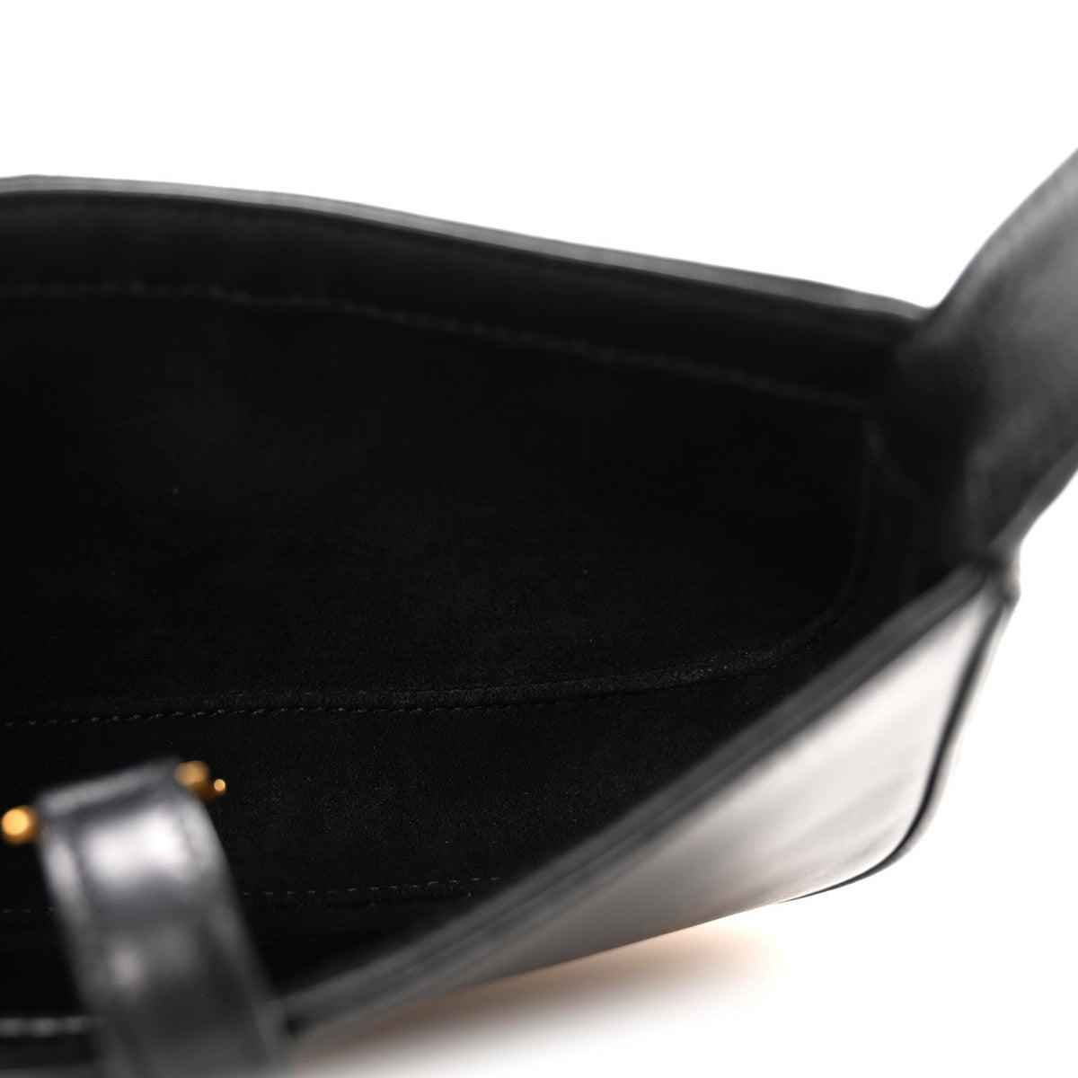 Mini Calfskin Hobo Bag - Black