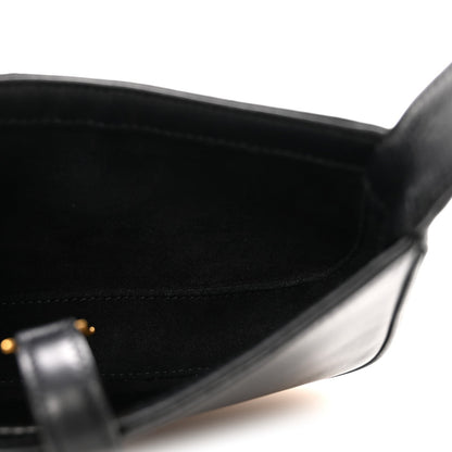 Mini Calfskin Hobo Bag - Black