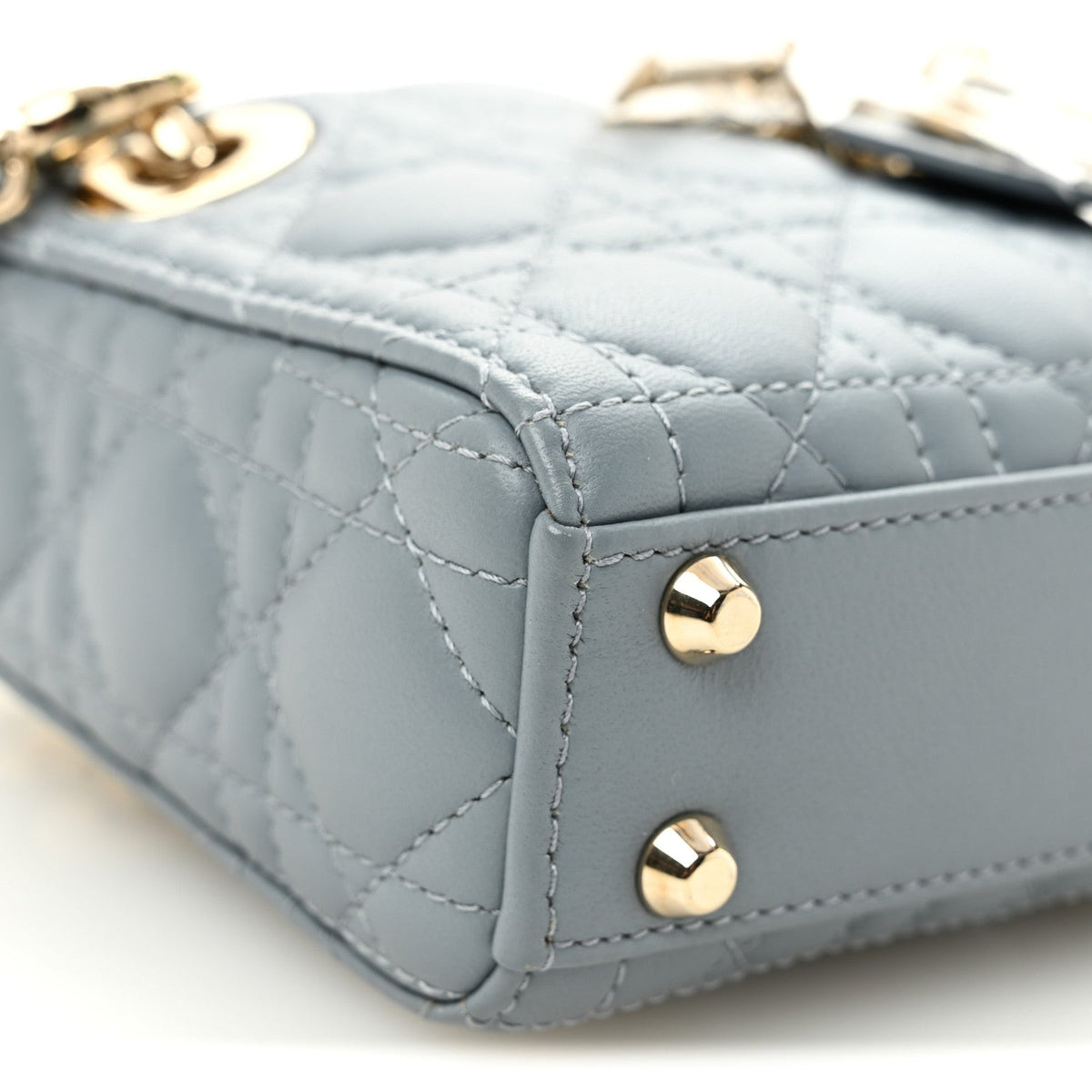 Lambskin Handbag - Blue