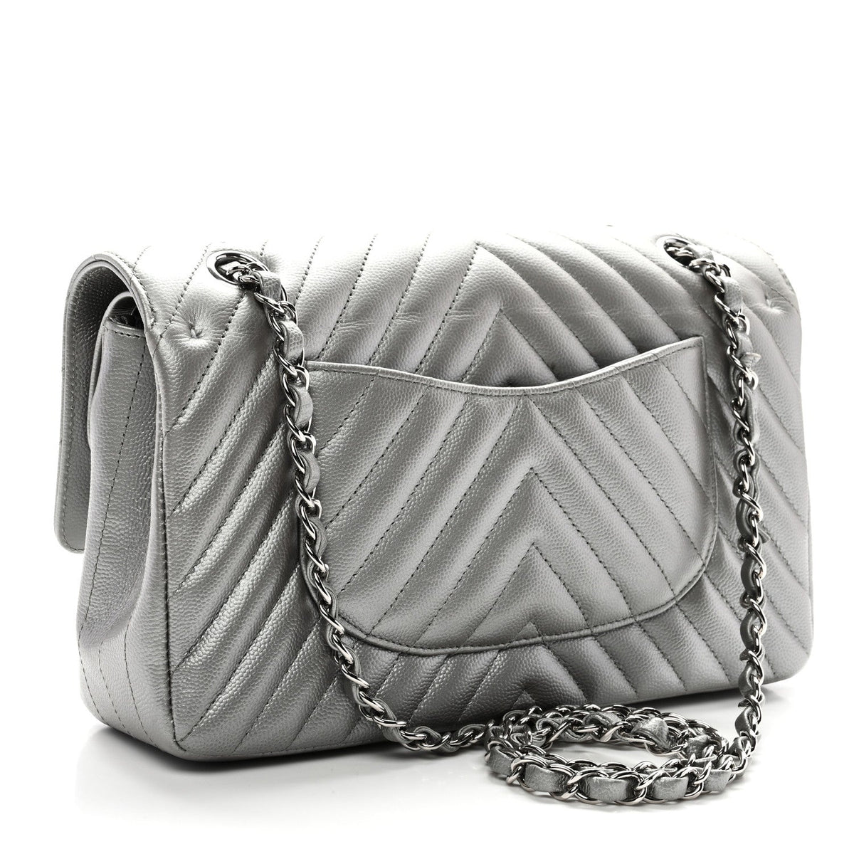 Medium Quilted Caviar Flap Shoulder Bag