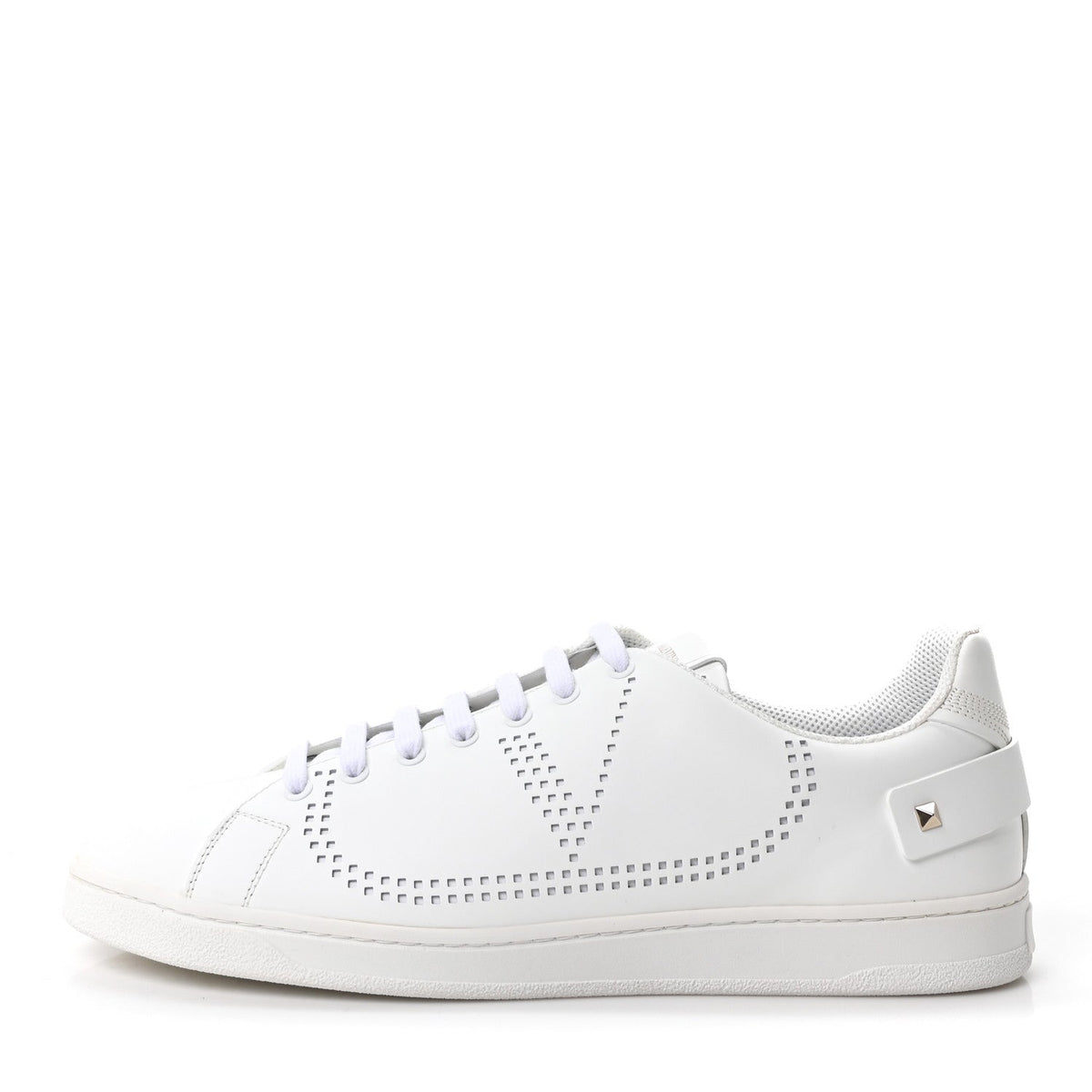 Garavanicalfskin Backnet Sneakers White