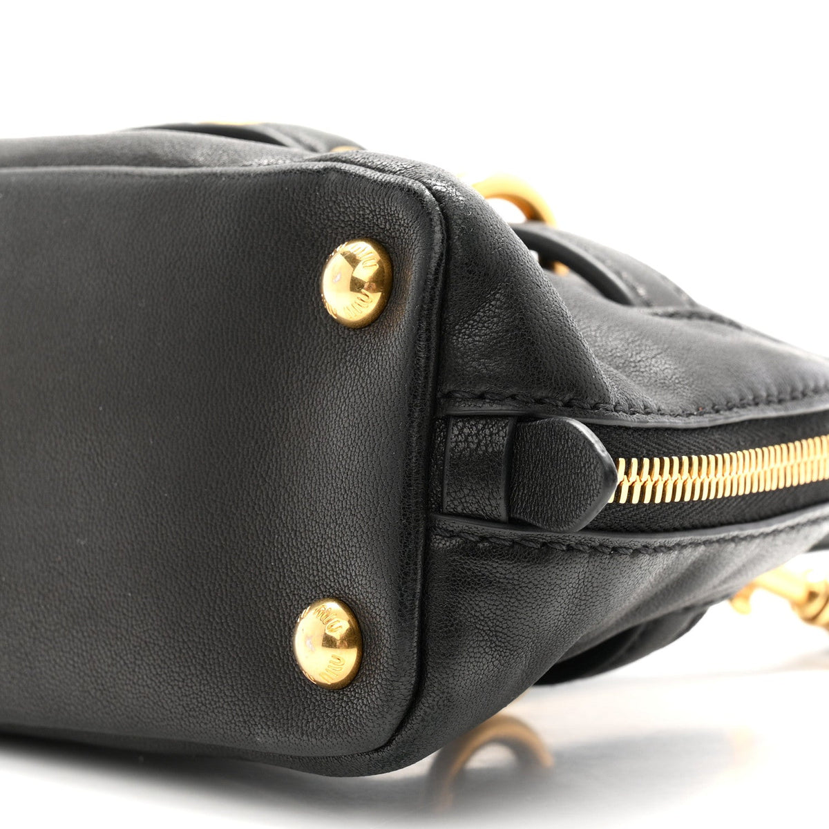 Mini Nappa Handbag - Black