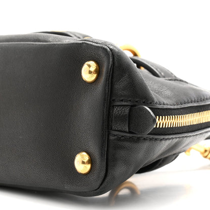 Mini Nappa Handbag - Black