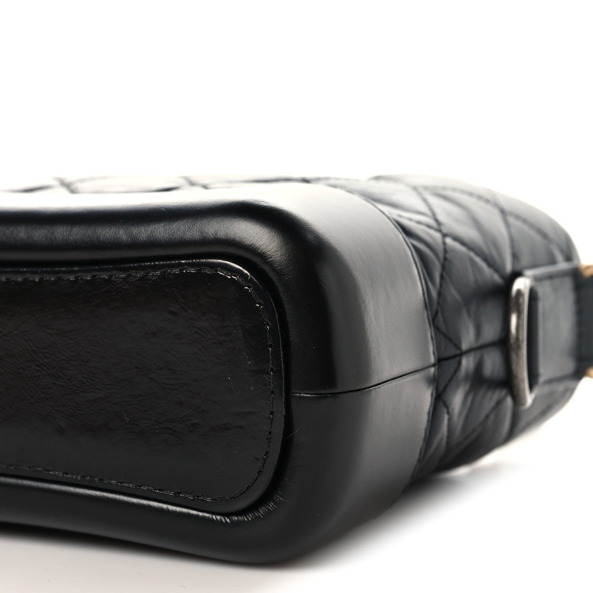 Small Quilted Calfskin Hobo Bag - Black
