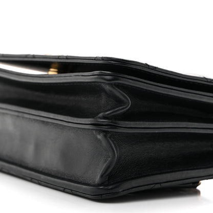Mini Quilted Lambskin Wallet Bag - Black