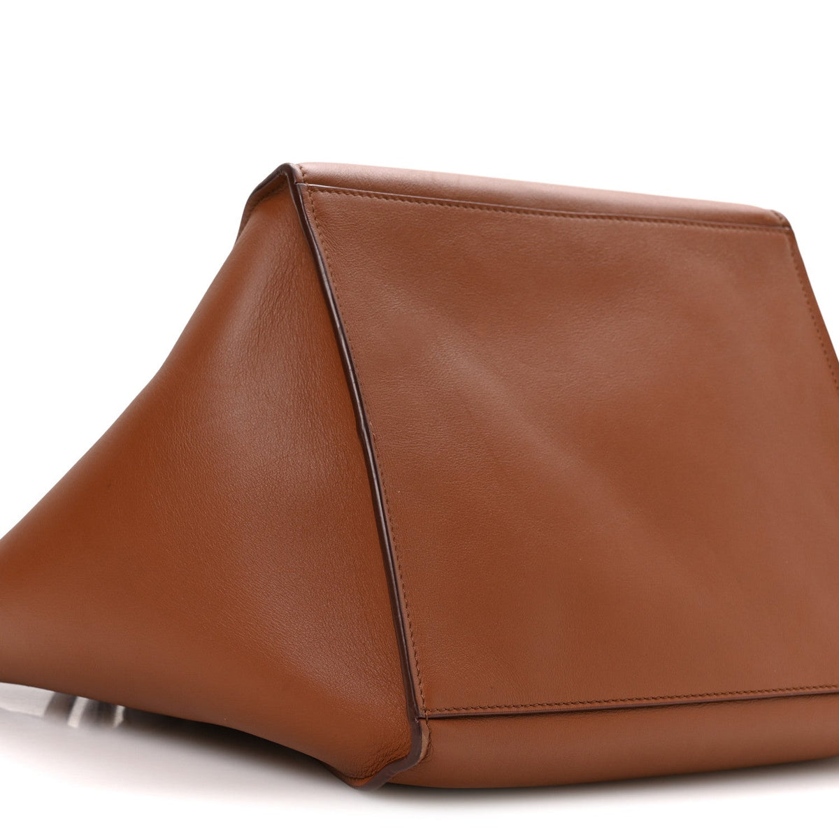 Small Calfskin Handbag - Tan