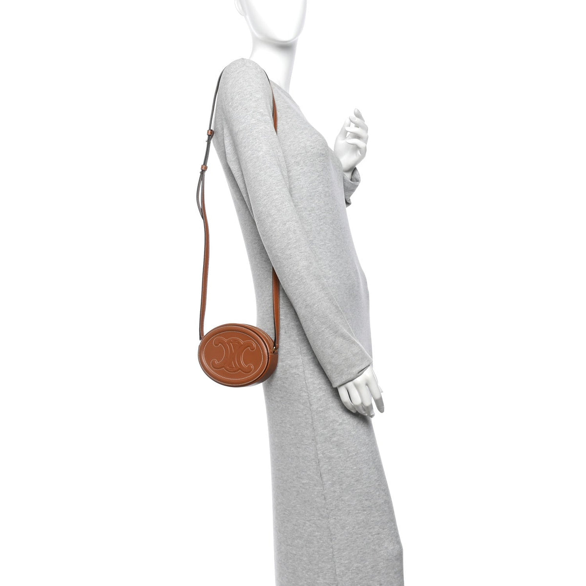 Small Calfskin Crossbody Bag - Tan
