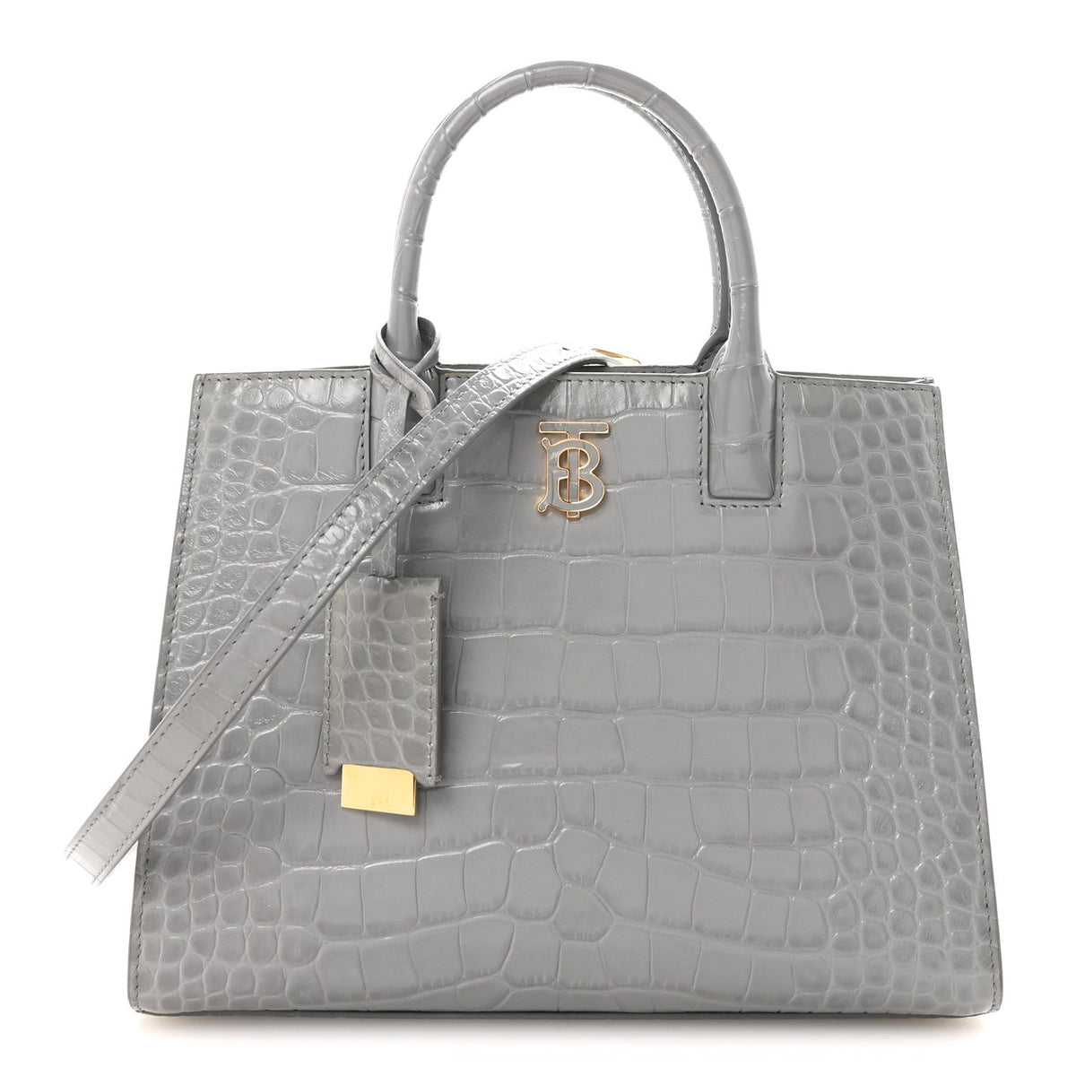 Mini Calfskin Tote Bag - Grey