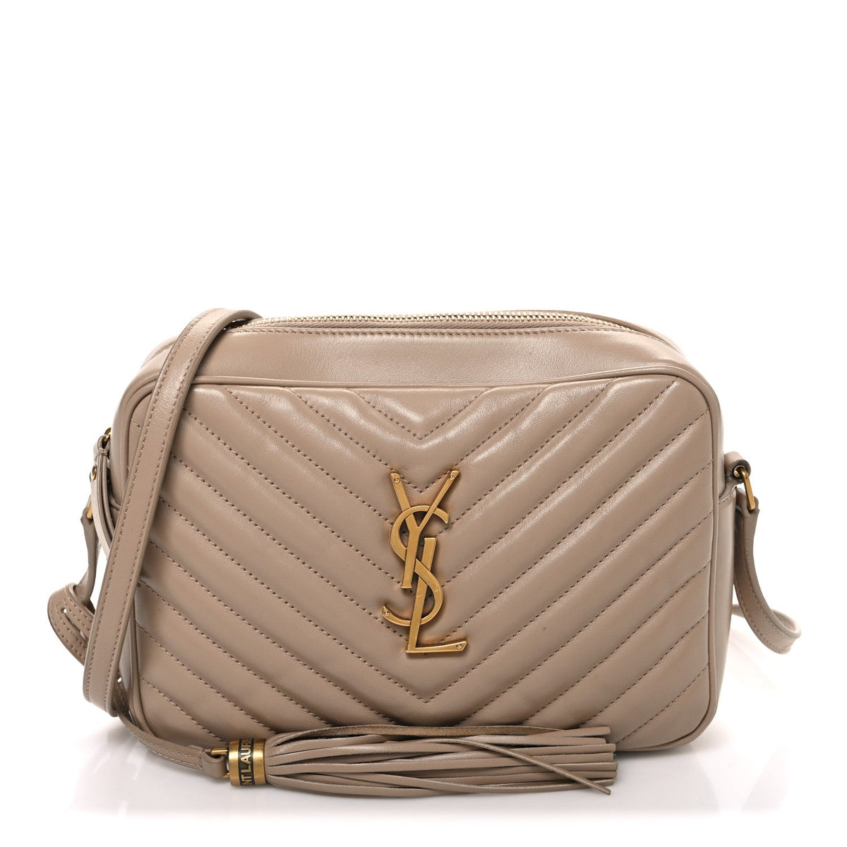 Calfskin Crossbody Bag - Beige