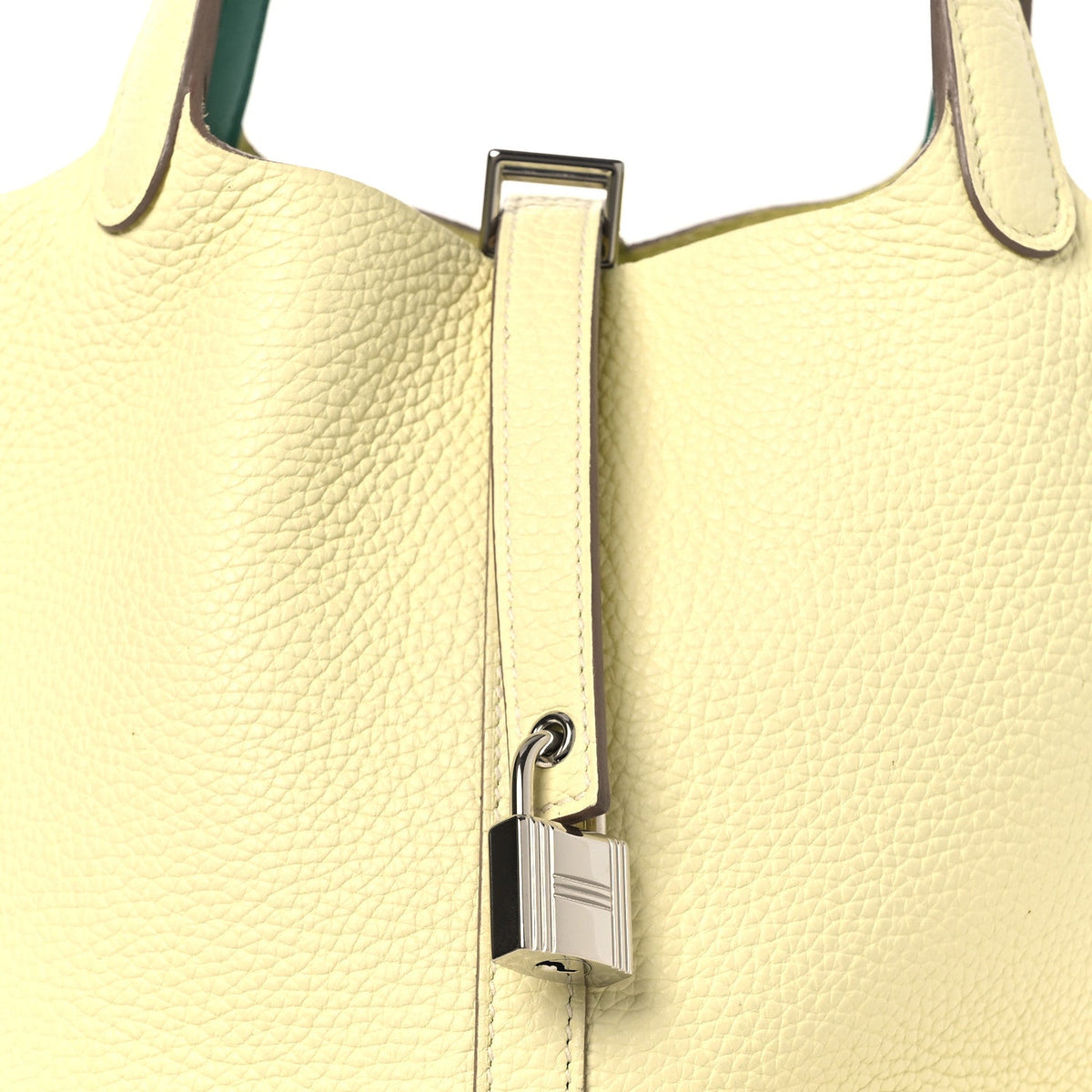 Taurillon Clemence Swift Eclat Picotin L Handbag