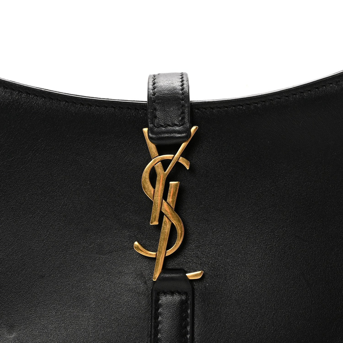 Mini Calfskin Hobo Bag - Black