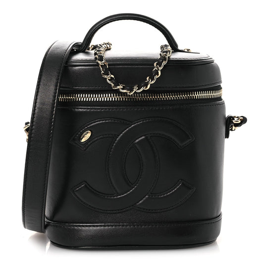 Lambskin Handbag - Black