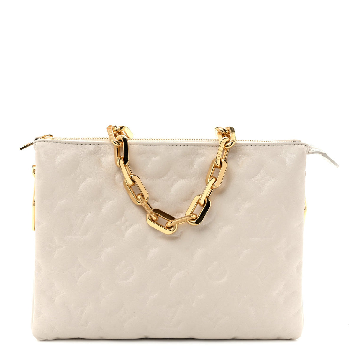 Lambskin Handbag - Beige