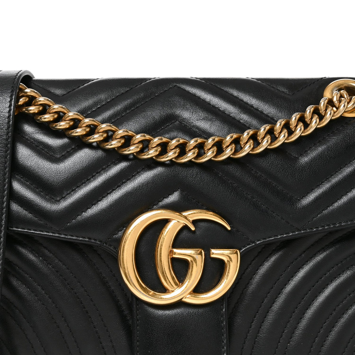 Small Calfskin Shoulder Bag - Black