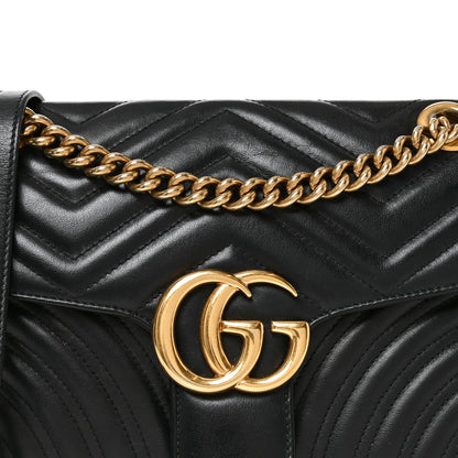Small Calfskin Shoulder Bag - Black