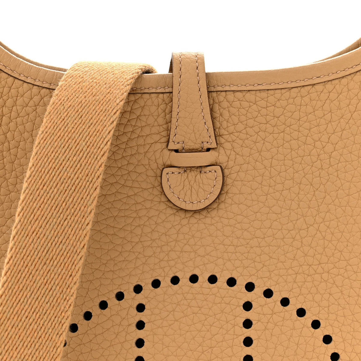 Taurillon Clemence Evelyne Tpm Biscuit Handbag