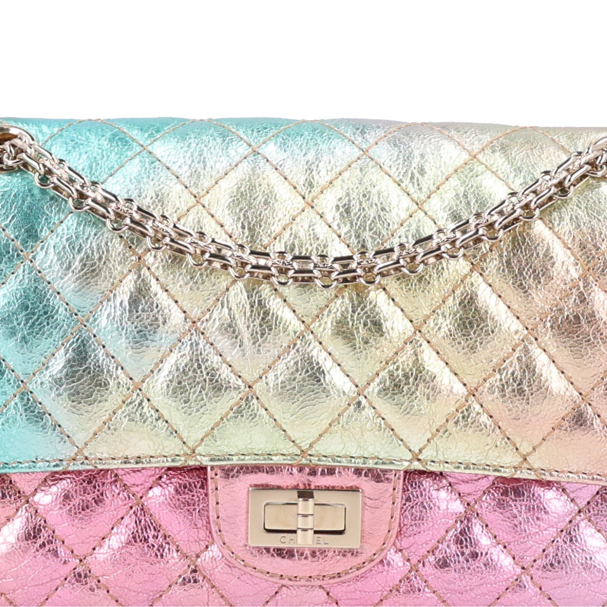 Quilted Goatskin Flap Shoulder Bag