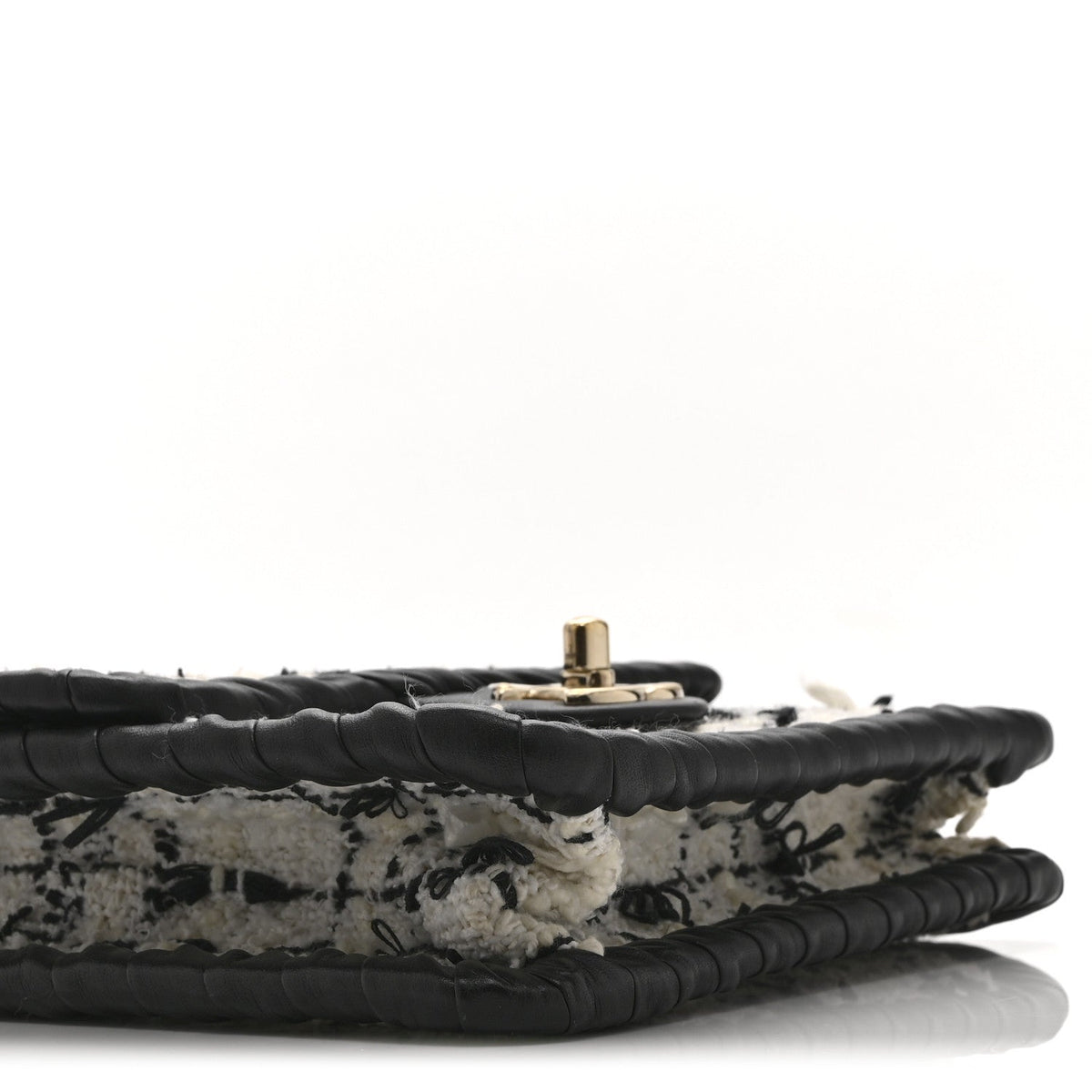 Mini Calfskin Flap Shoulder Bag - Grey