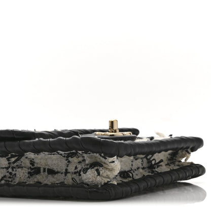 Mini Calfskin Flap Shoulder Bag - Grey