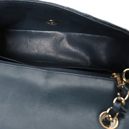 Mini Quilted Lambskin Flap Shoulder Bag - Tan