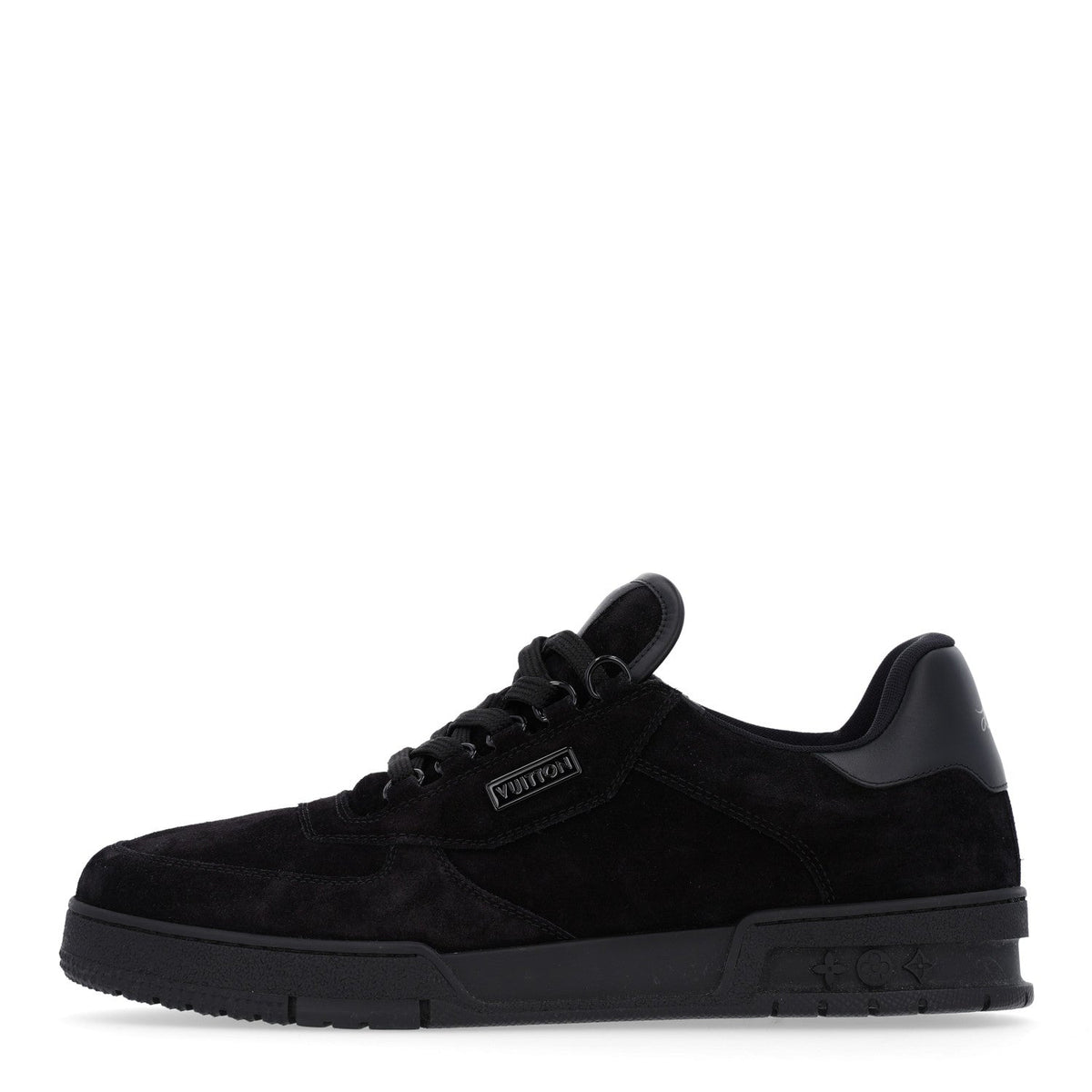 Louis Vuitton Suede Men's Uniform Sneakers 9.5 Black