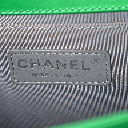 Medium Quilted Calfskin Flap Shoulder Bag - Green