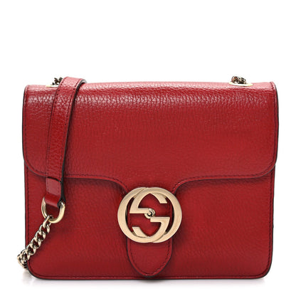 Small Calfskin Shoulder Bag - Red