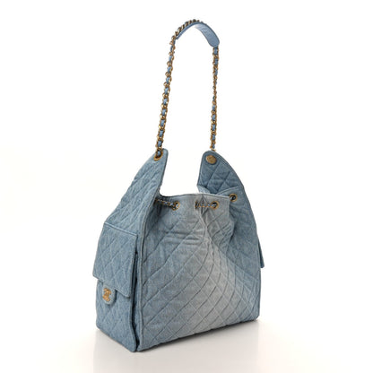 Medium Quilted Handbag - Blue