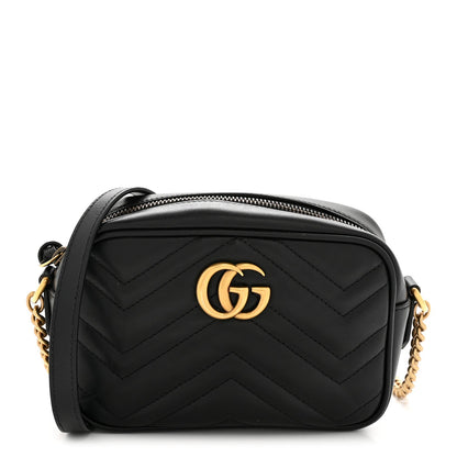 Mini Calfskin Shoulder Bag - Black
