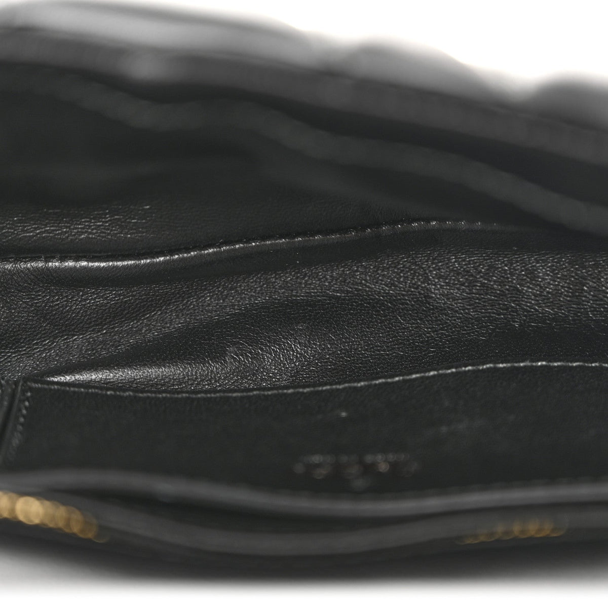 Mini Quilted Lambskin Shoulder Bag - Black