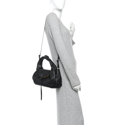 Small Calfskin Handbag - Black