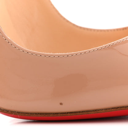 Christian Louboutin Patent Women's So Kate 120 Pumps 36 Nude